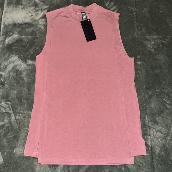 Alphalete Athletic Tank Top Womens Medium Pink Cotton Stretch Running Workout - Picture 1 of 7